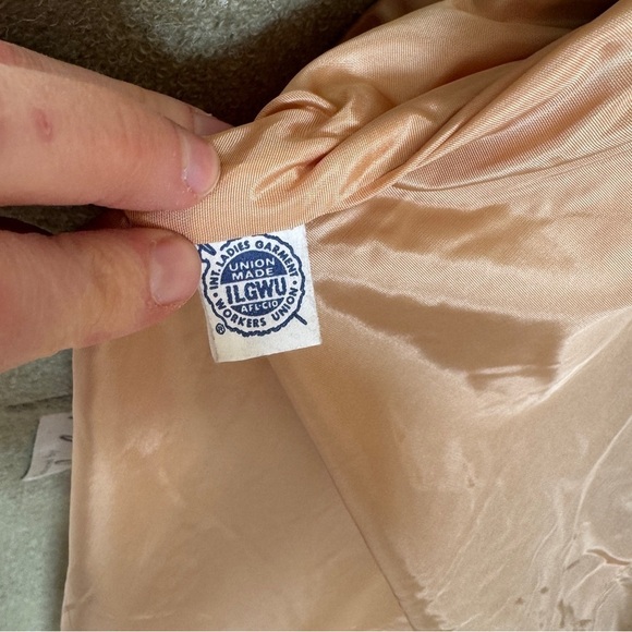 Vintage 1960s Mint Sage Green Coat - Picture 14 of 16